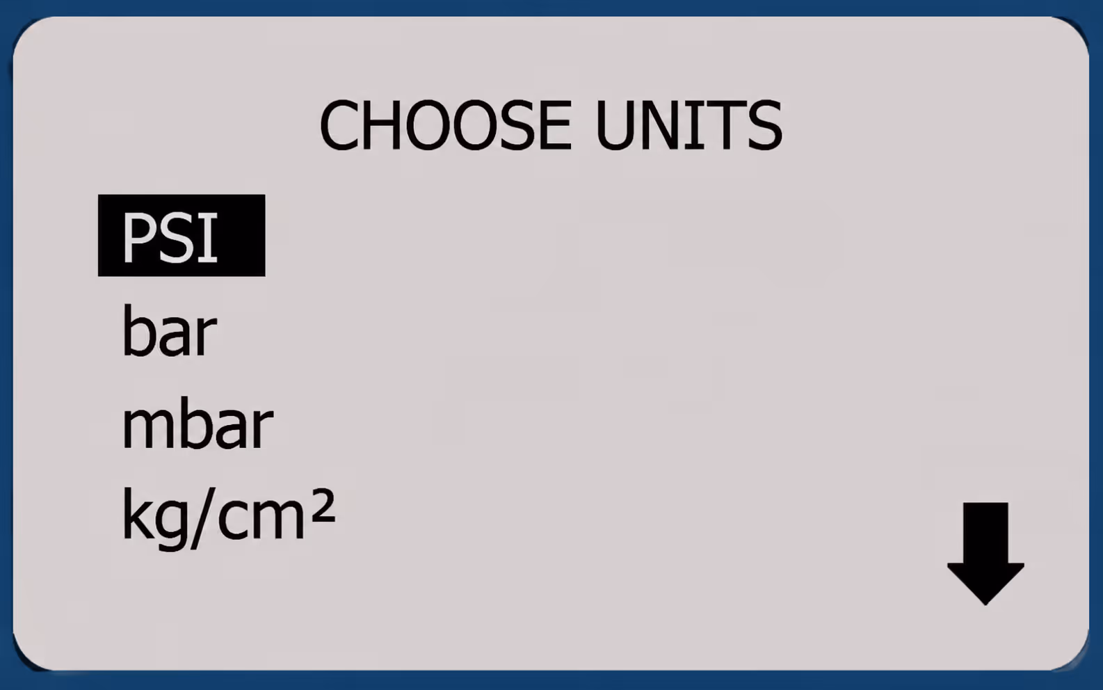 Unit Options